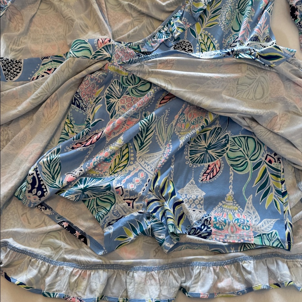 LILLY PULITZER Jessalynne Romper Wrap Skort Size Small - Picture 6 of 8